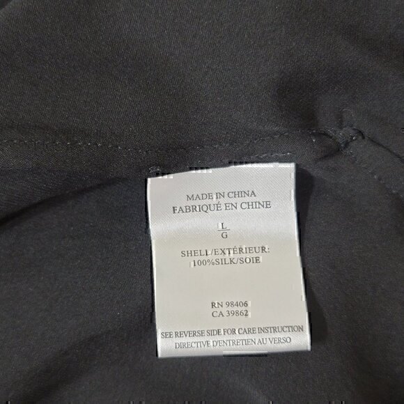 Theory Silk Jumpsuit Overalls Sleeveless L Black - Picture 8 of 9